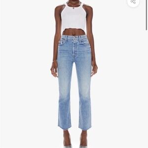 MOTHER Tripper reap what you sow Denim Jeans High Rise Waist Button Fly 29